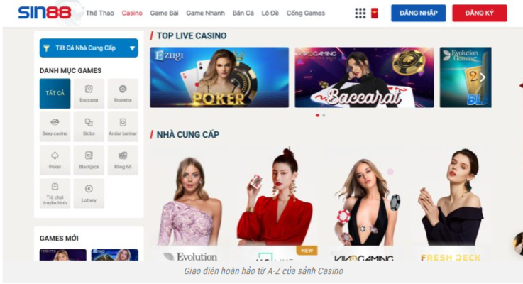 Hướng dẫn cách chơi casino SIN88 dễ thắng cho người mới